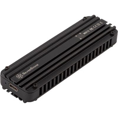 Silverstone MS12 Eksternt M.2 SSD-hus - Sort Silverstone MS12 Eksternt M.2 SSD-hus - Sort