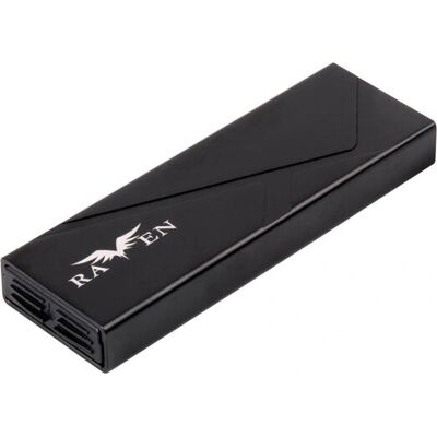 Silverstone SST-RVS03 M.2 SSD behuizing - Zwart Silverstone SST-RVS03 M.2 SSD behuizing - Zwart
