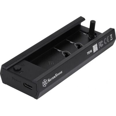 Boîtier SSD externe Silverstone TS16 - Supporte NVMe & SATA M.2 - USB 3.2 - Publicité Boîtier SSD externe Silverstone TS16 - Supporte NVMe & SATA M.2 - USB 3.2 - Publicité