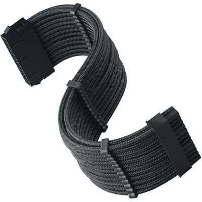 SilverStone PP07E - 30cm Spannungsversorgungs-Verlängerungskabel - Schwarz SilverStone PP07E - 30cm Spannungsversorgungs-Verlängerungskabel - Schwarz