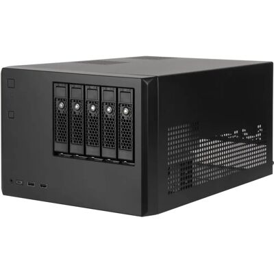 Silverstone CS351 - Boîtier NAS - Supporte 5 HDDs - Noir Silverstone CS351 - Boîtier NAS - Supporte 5 HDDs - Noir