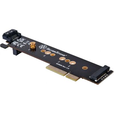 Silverstone SST-ECM28 - Adapter M.2 NVMe + SATA - PCIe 4.0 x4 - Czarny Silverstone SST-ECM28 - Adapter M.2 NVMe + SATA - PCIe 4.0 x4 - Czarny