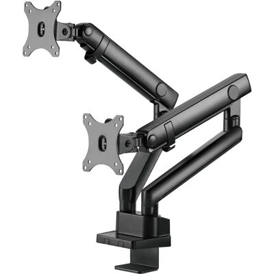 Silverstone SST-ARM25 Podwójny ramie do monitora - Regulowane, 32" Max, Czarny Silverstone SST-ARM25 Podwójny ramie do monitora - Regulowane, 32" Max, Czarny