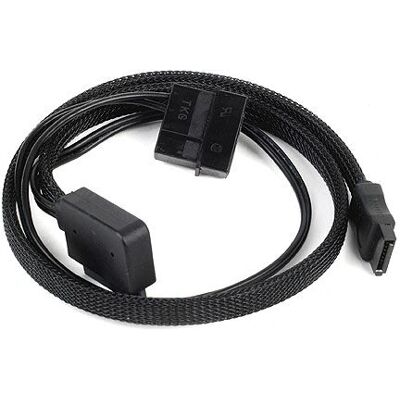 Cavo SATA Silverstone CP10 - Nero - 50cm Cavo SATA Silverstone CP10 - Nero - 50cm