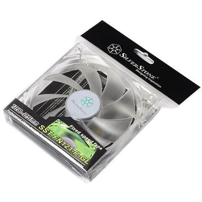 Silverstone Számítógép ház ventilátor FN121-P-GL - Átlátszó - 120mm Silverstone Számítógép ház ventilátor FN121-P-GL - Átlátszó - 120mm