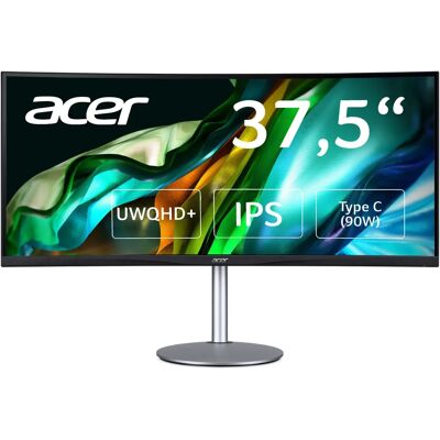 Monitor curvo UHD Acer da 37 pollici nero con HDMI, USB-C Monitor curvo UHD Acer da 37 pollici nero con HDMI, USB-C