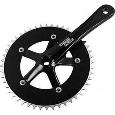 Sturmey Archer 46T Crankset - Lichtgewicht aluminium - 170mm - Zwart Sturmey Archer 46T Crankset - Lichtgewicht aluminium - 170mm - Zwart
