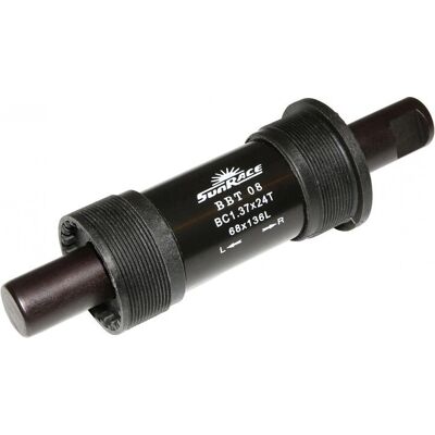 Eixo de pedalier SunRace 68mm Vedação Preto - Movimento central Eixo de pedalier SunRace 68mm Vedação Preto - Movimento central