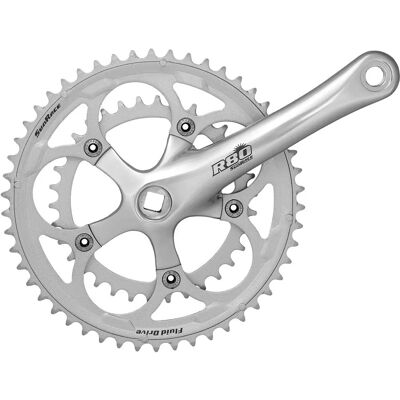 Guarnitura Sunrace 50/34T 170mm Argento per Strada Guarnitura Sunrace 50/34T 170mm Argento per Strada
