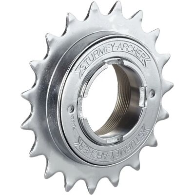 SunRace Freilaufkette - Chrom, 13-19 Zähne, Gewindet, Fahrradteil SunRace Freilaufkette - Chrom, 13-19 Zähne, Gewindet, Fahrradteil