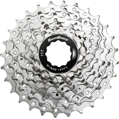SunRace R91 9-Gang-Kassette - Nickel/Silber - Leicht SunRace R91 9-Gang-Kassette - Nickel/Silber - Leicht