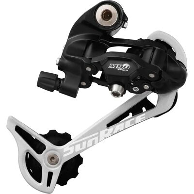 Desviador traseiro SunRace RDM97 - 9 velocidades, Prata Desviador traseiro SunRace RDM97 - 9 velocidades, Prata