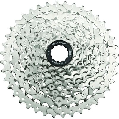 SunRace M98 Cassette - 9 Versnellingen - Nickel - 11-40 SunRace M98 Cassette - 9 Versnellingen - Nickel - 11-40