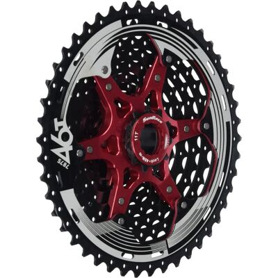 SunRace MX8 11-Gang Shimano - SRAM MTB Kassette - Schwarz - Chrom SunRace MX8 11-Gang Shimano - SRAM MTB Kassette - Schwarz - Chrom
