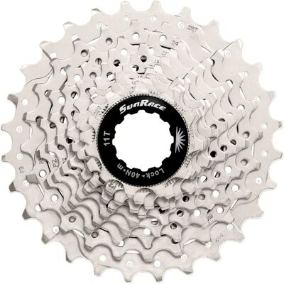 SunRace RS1 10 velocidades Cassete Prata - Estrada MTB SunRace RS1 10 velocidades Cassete Prata - Estrada MTB
