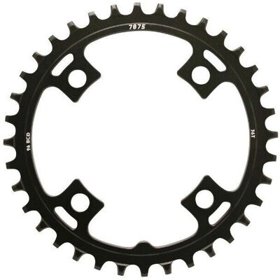 SunRace Modell Alloy Kettenblatt - Schwarz - 96mm BCD - Mountainbike SunRace Modell Alloy Kettenblatt - Schwarz - 96mm BCD - Mountainbike