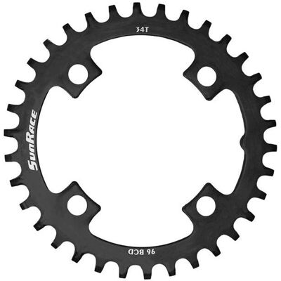 SunRace 96mm Czarny Stalowy Ząbkowany Wide Narrow SunRace 96mm Czarny Stalowy Ząbkowany Wide Narrow