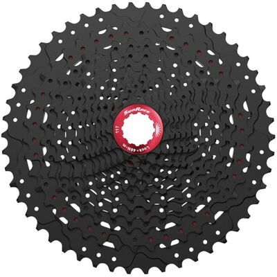 SunRace MZ90 12-Speed Cassette - Black / Red - Mountain Bike Components SunRace MZ90 12-Speed Cassette - Black / Red - Mountain Bike Components