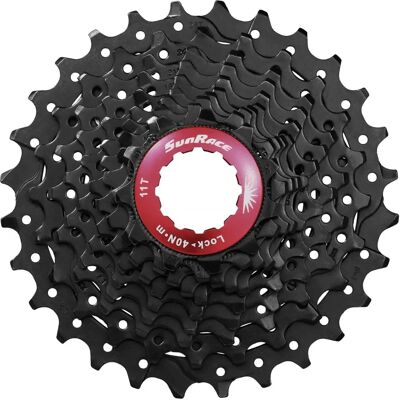 Sunrace CSRX0 10-hjulet kassette - 11-25T, Sort, Let Sunrace CSRX0 10-hjulet kassette - 11-25T, Sort, Let