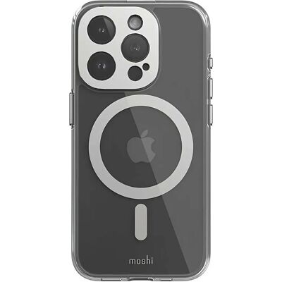Funda híbrida Moshi iPhone 15 Pro Luna Silver MagSafe Funda híbrida Moshi iPhone 15 Pro Luna Silver MagSafe