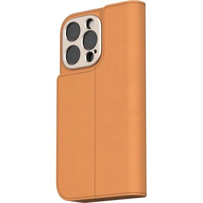 Moshi Overture MagSafe - Coque à rabat en cuir pour iPhone 16 Pro - Étui téléphone - Publicité Moshi Overture MagSafe - Coque à rabat en cuir pour iPhone 16 Pro - Étui téléphone - Publicité