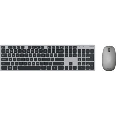 Set tastiera e mouse wireless ASUS W5000 - Ufficio Grigio Set tastiera e mouse wireless ASUS W5000 - Ufficio Grigio