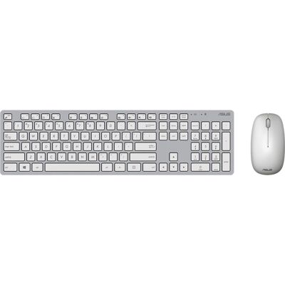 Ensemble Clavier et Souris Sans Fil ASUS W5000 - Bureau QWERTZ Gris et Blanc Ensemble Clavier et Souris Sans Fil ASUS W5000 - Bureau QWERTZ Gris et Blanc