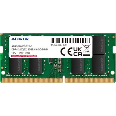 ADATA 32 GB DDR4 3200 MHz Speicher - Laptop RAM ADATA 32 GB DDR4 3200 MHz Speicher - Laptop RAM