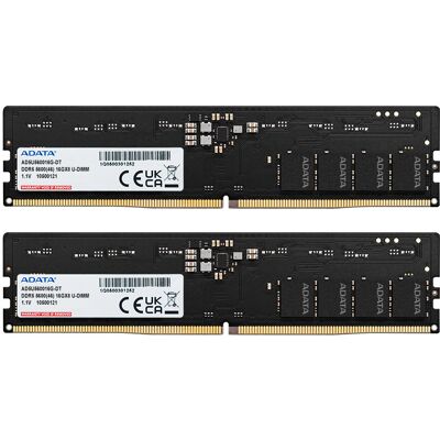 ADATA DDR5 5600 U-DIMM Arbeitsspeicher 32 GB - Speicher ADATA DDR5 5600 U-DIMM Arbeitsspeicher 32 GB - Speicher