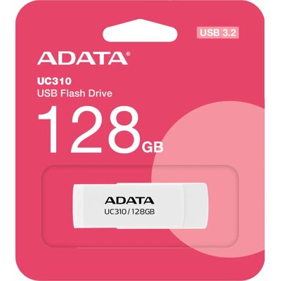 Pendrive USB ADATA UC310 128 GB Biały - USB Type-A 3.2 Gen 1 Pendrive USB ADATA UC310 128 GB Biały - USB Type-A 3.2 Gen 1