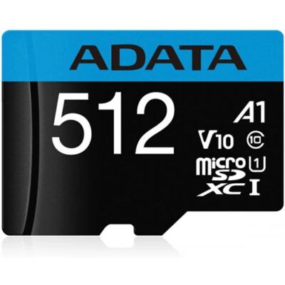 Adata Premier microSDXC/SDHC UHS-I Osztály10 - 512GB Adata Premier microSDXC/SDHC UHS-I Osztály10 - 512GB