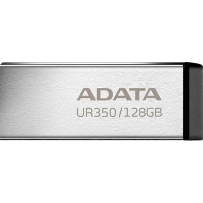 ADATA UR350 128GB USB 3.2 Metalowa pamięć USB - Czarna, Srebrna ADATA UR350 128GB USB 3.2 Metalowa pamięć USB - Czarna, Srebrna