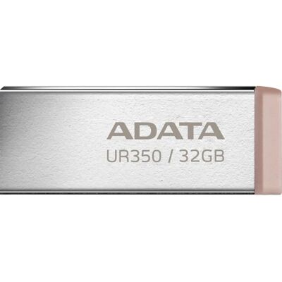 A-Data UR350 32GB USB 3.2 Gen 1 Metaal Bruin - USB Stick A-Data UR350 32GB USB 3.2 Gen 1 Metaal Bruin - USB Stick