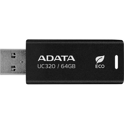 ADATA UC320 64 GB USB Stick - USB 3.2 - Schwarz ADATA UC320 64 GB USB Stick - USB 3.2 - Schwarz