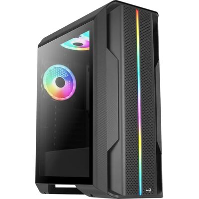 Aerocool Splinter Duo - PC - Negro - ATX, Micro-ATX, Mini-ITX - Frontal en Malla - 8 Ventiladores - Soporta Radiador de 360mm - Hasta 8 Unidades - Refrigeración líquida - Caja para juegos Aerocool Splinter Duo - PC - Negro - ATX, Micro-ATX, Mini-ITX - Frontal en Malla - 8 Ventiladores - Soporta Radiador de 360mm - Hasta 8 Unidades - Refrigeración líquida - Caja para juegos
