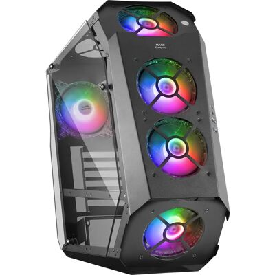 Mars Gaming MC51 Computerbehuizing - RGB, Temperatuurglas, Ondersteuning ATX Mars Gaming MC51 Computerbehuizing - RGB, Temperatuurglas, Ondersteuning ATX