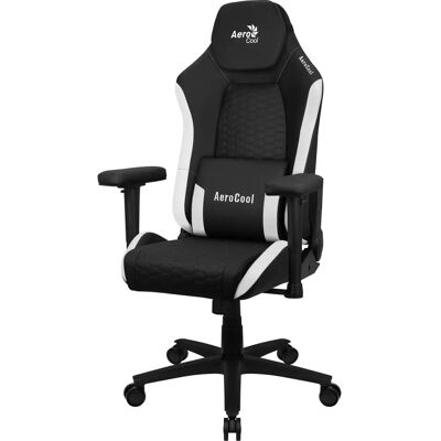 Aerocool CROWNBW Noir, Blanc Siège Gaming - Support Ergonomique Aerocool CROWNBW Noir, Blanc Siège Gaming - Support Ergonomique