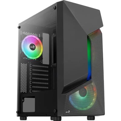 Aerocool SCAPEBKV3 Gehäuse - RGB, Tempered Glass, ATX-Unterstützung Aerocool SCAPEBKV3 Gehäuse - RGB, Tempered Glass, ATX-Unterstützung