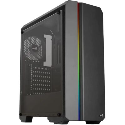 Aerocool Genesis ARGB V1 Midi-Tower - Schwarz - PC Gehäuse Aerocool Genesis ARGB V1 Midi-Tower - Schwarz - PC Gehäuse