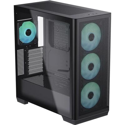 Aerocool APNX-C1 Schwarzer Mid Tower PC-Gehäuse Aerocool APNX-C1 Schwarzer Mid Tower PC-Gehäuse