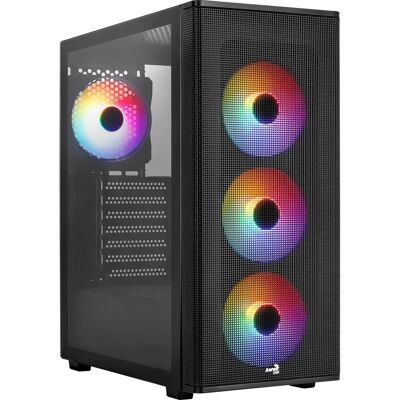 Aerocool Advanced Technologies Geh Midi Designer v2 Micro-ATX/ATX/Mini-ITX PC Gehäuse - Schwarz Aerocool Advanced Technologies Geh Midi Designer v2 Micro-ATX/ATX/Mini-ITX PC Gehäuse - Schwarz