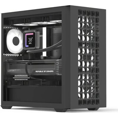 Aerocool Geh Mini D302A-G-BK-V1 - PC-Gehäuse - Schwarz Aerocool Geh Mini D302A-G-BK-V1 - PC-Gehäuse - Schwarz