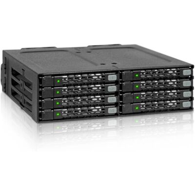 Icy Dock MB998SP-B 8-Bay SATA HDD Cover - Sort Icy Dock MB998SP-B 8-Bay SATA HDD Cover - Sort