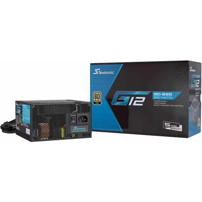 Seasonic G12 850W Virtalähde - Musta - 80 Plus Gold - ATX Seasonic G12 850W Virtalähde - Musta - 80 Plus Gold - ATX