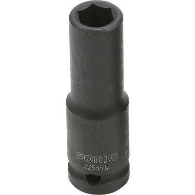 SONIC - 3358512 - 1/2" drive - 12 mm 6-point deep socket SONIC - 3358512 - 1/2" drive - 12 mm 6-point deep socket