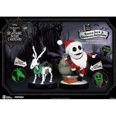 Figurka Santa Jack & Szkieletowy Renifer - 8cm Beast Kingdom Figurka Santa Jack & Szkieletowy Renifer - 8cm Beast Kingdom