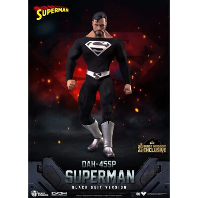Beast Kingdom Superman Schwarz Edition Actionfigur - 20cm Limitierte Auflage Beast Kingdom Superman Schwarz Edition Actionfigur - 20cm Limitierte Auflage