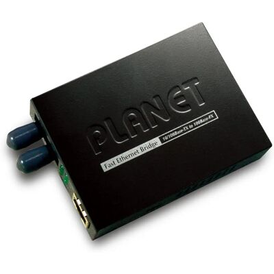 Convertidor de medios de red PLANET FT-801 - 100 Mbit/s - Multimodo - Negro Convertidor de medios de red PLANET FT-801 - 100 Mbit/s - Multimodo - Negro