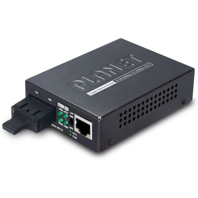Conmutador de medios de red Planet GT-802S - 10/100/1000 Mbps, 10 km, SC / Multi-modo, RJ-45 Conmutador de medios de red Planet GT-802S - 10/100/1000 Mbps, 10 km, SC / Multi-modo, RJ-45