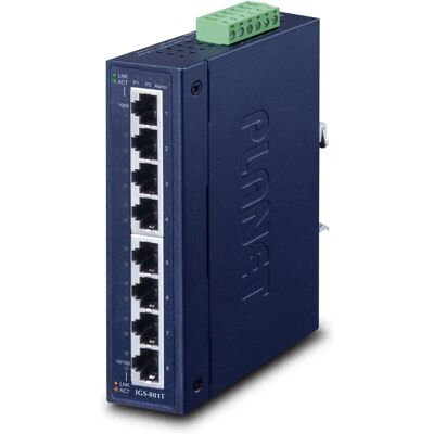 Planet IGS-801T Netzwerkswitch - 8-Port Gigabit Ethernet - Blau Planet IGS-801T Netzwerkswitch - 8-Port Gigabit Ethernet - Blau